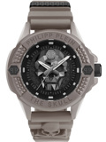 Philipp Plein The $kull Roloi Batarias me Kafe Kaoutsouk Louraki PWUBA0323