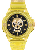 Philipp Plein The Skull Roloi Batarias me Kitrino Kaoutsouk Louraki PWWAA0123