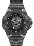 Philipp Plein The Skull Roloi Batarias me Mavro Kaoutsouk Louraki PWWAA0523