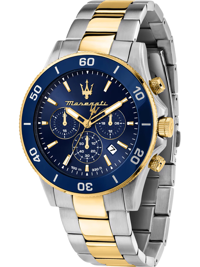 Maserati Competizione Roloi Xronogafos Batarias me Xruso / Asimi Metalliko Brasele R8873600006