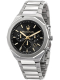 Maserati Stile Roloi Xronogafos Batarias me Asimi Metalliko Brasele R8873642010
