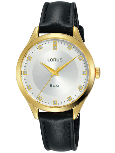Lorus Classic Ρολόι Μπαταρίας με Μαύρο Δερμάτινο Λουράκι RG202RX9
