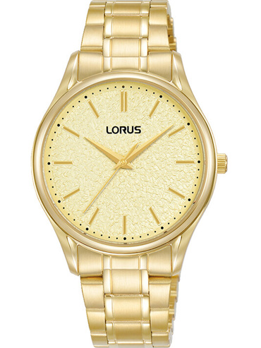 Lorus Classic Ρολόι Μπαταρίας με Χρυσό Μεταλλικό Μπρασελέ RG220WX9