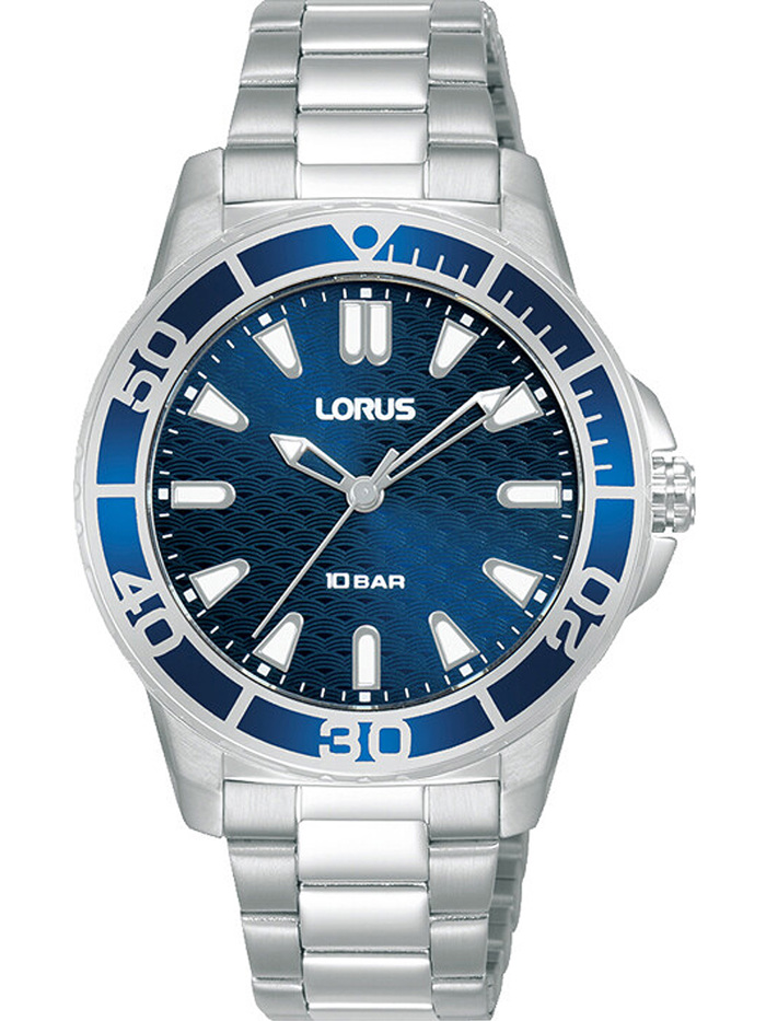 Lorus Sport Roloi Batarias me Asimi Metalliko Brasele RG249VX9