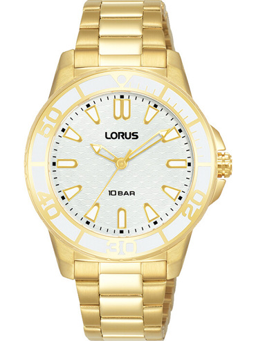 Lorus Sport Ρολόι Μπαταρίας με Χρυσό Μεταλλικό Μπρασελέ RG256VX9