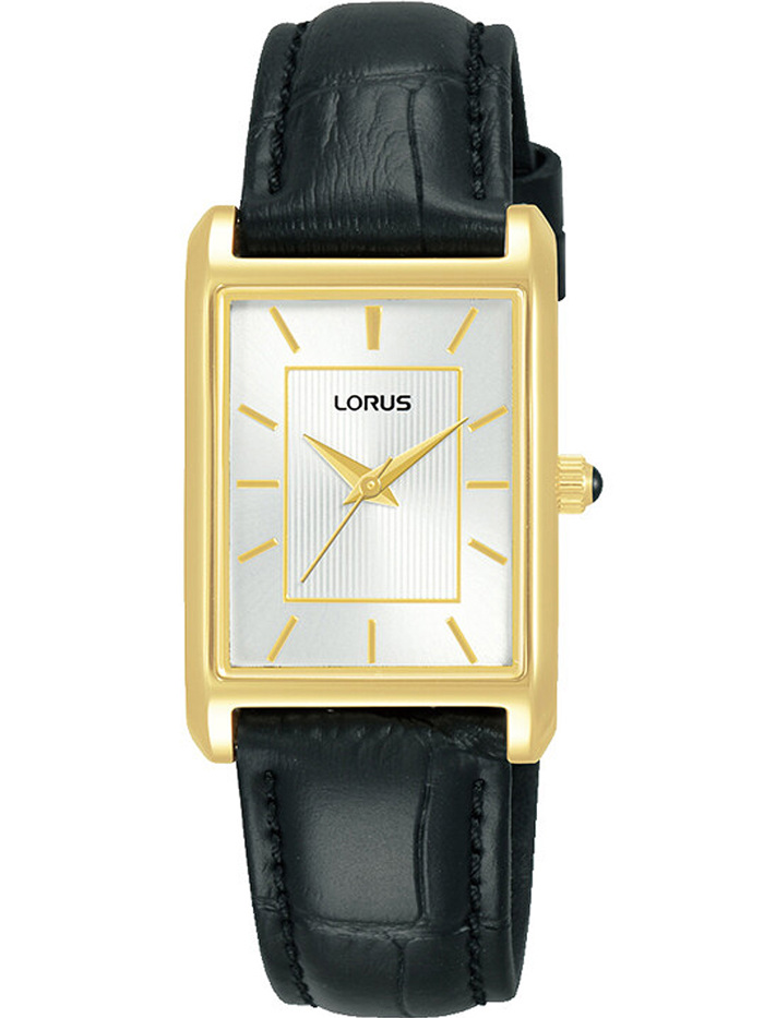 Lorus Roloi Batarias me Mavro Dermatino Louraki RG290VX9
