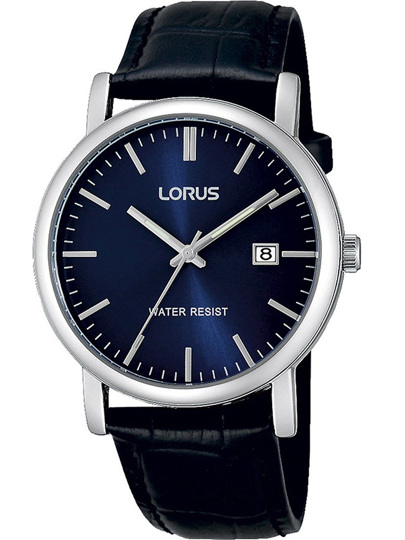 Lorus Ρολόι Μπαταρίας με Μαύρο Δερμάτινο Λουράκι RG841CX5