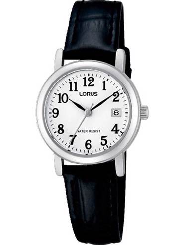 Lorus Ρολόι Μπαταρίας με Μαύρο Δερμάτινο Λουράκι RH765AX5