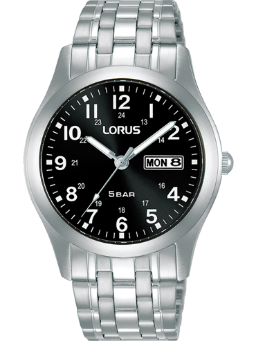 Lorus Classic Ρολόι Μπαταρίας με Ασημί Μεταλλικό Μπρασελέ RXN73DX9
