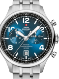 Swiss Military by Chrono Roloi Xronogafos Batarias me Asimi Metalliko Brasele SM30192.03