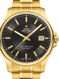 Swiss Military by Chrono Roloi Batarias me Xruso Metalliko Brasele SM30200.08