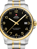 Swiss Military by Chrono Roloi Batarias me Xruso / Asimi Metalliko Brasele SM30200.19