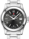 Swiss Military by Chrono Roloi Batarias me Asimi Metalliko Brasele SM34002.21