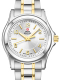 Swiss Military by Chrono Roloi Batarias me Xruso / Asimi Metalliko Brasele SM34003.26