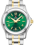 Swiss Military by Chrono Roloi Batarias me Xruso / Asimi Metalliko Brasele SM34003.28