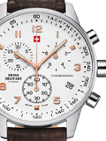 Swiss Military by Chrono Roloi Xronogafos Batarias me Kafe Dermatino Louraki SM34012.11