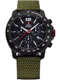 Swiss Military by Chrono Roloi Xronogafos Batarias me Prasino ufasmatino Louraki SM34033.07