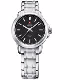 Swiss Military by Chrono Roloi Batarias me Asimi Metalliko Brasele SM34040.01