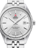 Swiss Military by Chrono Roloi Batarias me Asimi Metalliko Brasele SM34065.02