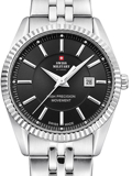 Swiss Military by Chrono Roloi Batarias me Asimi Metalliko Brasele SM34066.01