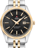 Swiss Military by Chrono Roloi Batarias me Xruso / Asimi Metalliko Brasele SM34066.04