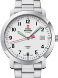 Swiss Military by Chrono Roloi Batarias me Asimi Metalliko Brasele SM34083.08