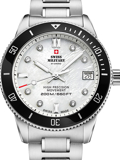 Swiss Military by Chrono Diver Roloi Batarias me Asimi Metalliko Brasele SM34089.03