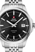 Swiss Military by Chrono Classic Roloi Batarias me Asimi Metalliko Brasele SM34104.01