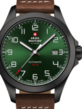 Swiss Military by Chrono Roloi Aftomato me Kafe Dermatino Louraki SMA34077.06
