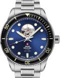 Swiss Military by Chrono Open-Heart Diver Roloi Aftomato me Asimi Metalliko Brasele SMA34106.12