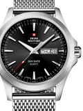 Swiss Military by Chrono Roloi Batarias me Asimi Metalliko Brasele SMP36040.01