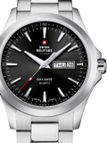 Swiss Military by Chrono Roloi Batarias me Asimi Metalliko Brasele SMP36040.22