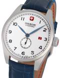 Swiss Military Hanowa Lynx Roloi Batarias me Ble Dermatino Louraki SMWGB0000702