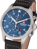 Swiss Military Hanowa Thunderbolt Roloi Xronogafos Batarias me Kafe Dermatino Louraki SMWGC0000402