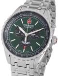 Swiss Military Hanowa Afterburn Roloi Xronogafos Batarias me Asimi Metalliko Brasele SMWGI0000307