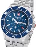 Swiss Military Hanowa Flagship X Roloi Xronogafos Batarias me Asimi Metalliko Brasele SMWGI2100703