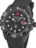 Swiss Military Hanowa Offshore Diver II Roloi Batarias me Mavro Kaoutsouk Louraki SMWGN2200330