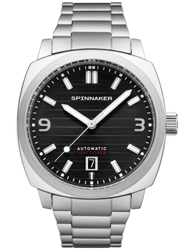 Spinnaker Hull Riviera Noire Ρολόι Αυτόματο με Ασημί Μεταλλικό Μπρασελέ SP-5073-33