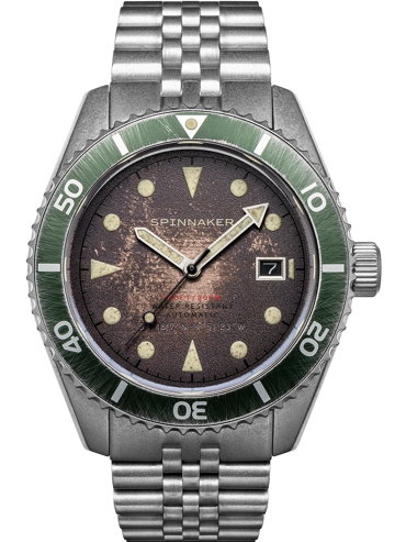 Spinnaker Wreck Ρολόι Αυτόματο με Ασημί Μεταλλικό Μπρασελέ SP-5089-22