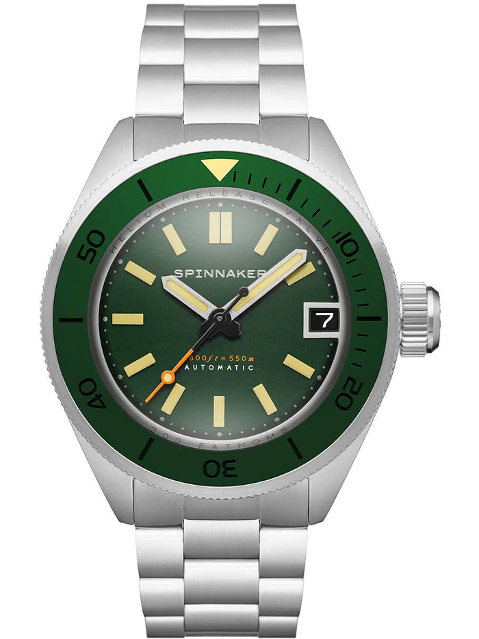 Spinnaker Piccard Diver Roloi Aftomato me Asimi Metalliko Brasele SP-5098-11