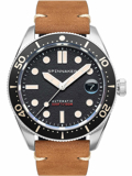 Spinnaker Croft Roloi Aftomato me Kafe Dermatino Louraki SP-5100-01