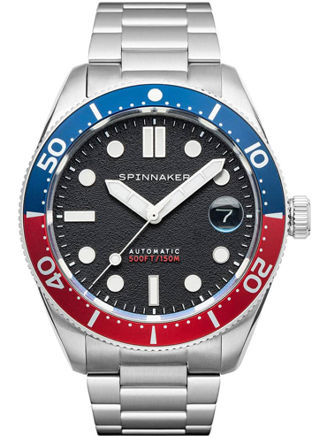 Spinnaker Croft Ρολόι Αυτόματο με Ασημί Μεταλλικό Μπρασελέ SP-5100-11