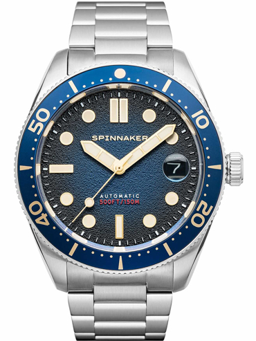 Spinnaker Croft Ρολόι Αυτόματο με Ασημί Μεταλλικό Μπρασελέ SP-5100-22