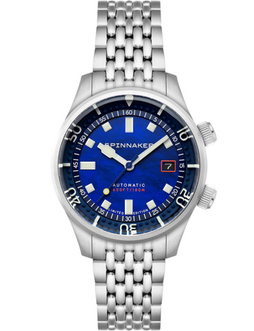 Spinnaker SP-5158-33 Mens Watch Bradner Pearl Diver Automatic Limited 42mm 18ATM 