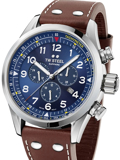 TW-Steel Volante Roloi Xronogafos Batarias me Kafe Dermatino Louraki SVS201