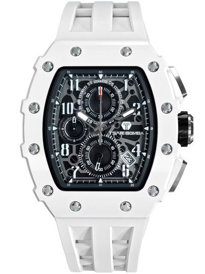 Tsar Bomba TB8204B-01 Mens Watch Elementar Chronograph 44mm 5ATM 