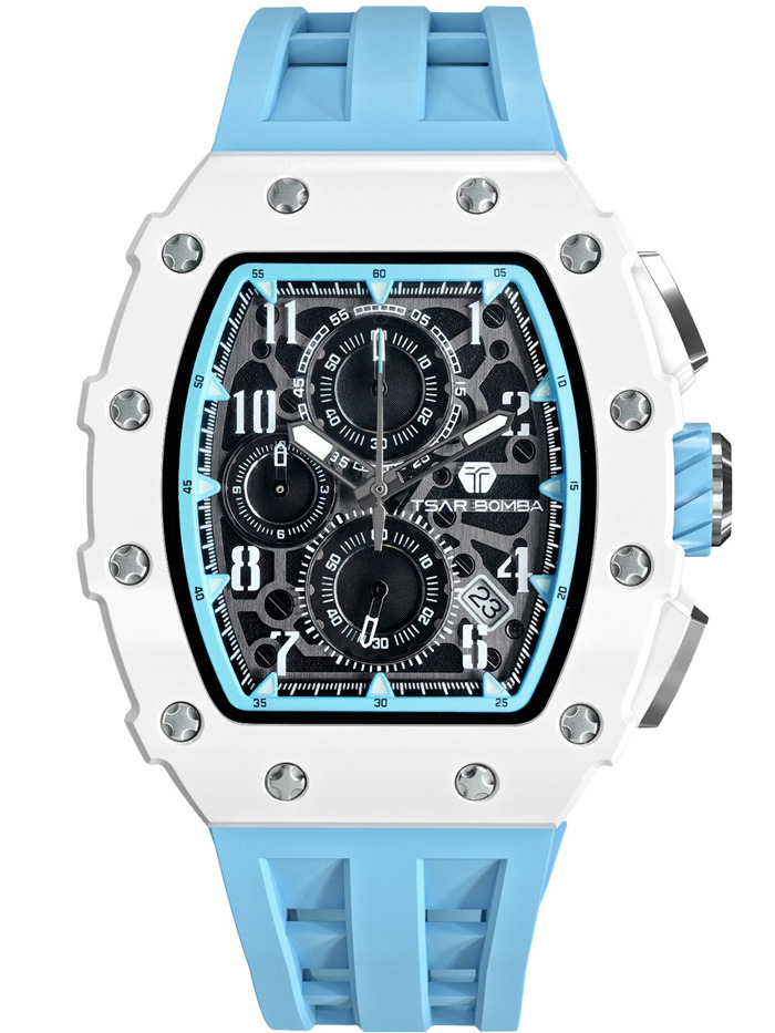 Tsar Bomba TB8204B-02 Mens Watch Elementar Chronograph 44mm 5ATM 