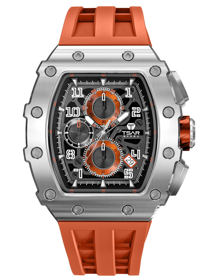 Tsar Bomba TB8204Q-11 Mens Watch Elementar Chronograph 44mm 5ATM 