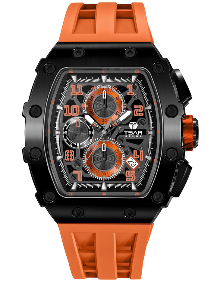 Tsar Bomba TB8204Q-12 Mens Watch Elementar Chronograph 44mm 5ATM 