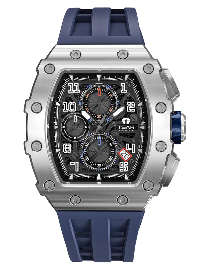 Tsar Bomba TB8204Q-14 Mens Watch Elementar Chronograph 44mm 5ATM 
